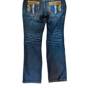 Coogi Jeans Y2K Jeans .. Embroidery Gold Studded Pocket Bootcut..Size 17/18